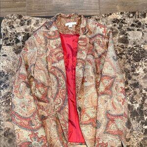 Cold water Creek Paisley Patterned Women's Jacket